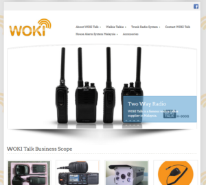 WOKi Talk website layout